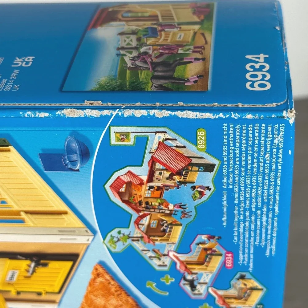 Playmobil Country Horse Stall Araber 6934 77pc Set 2016 Germany New Open Box